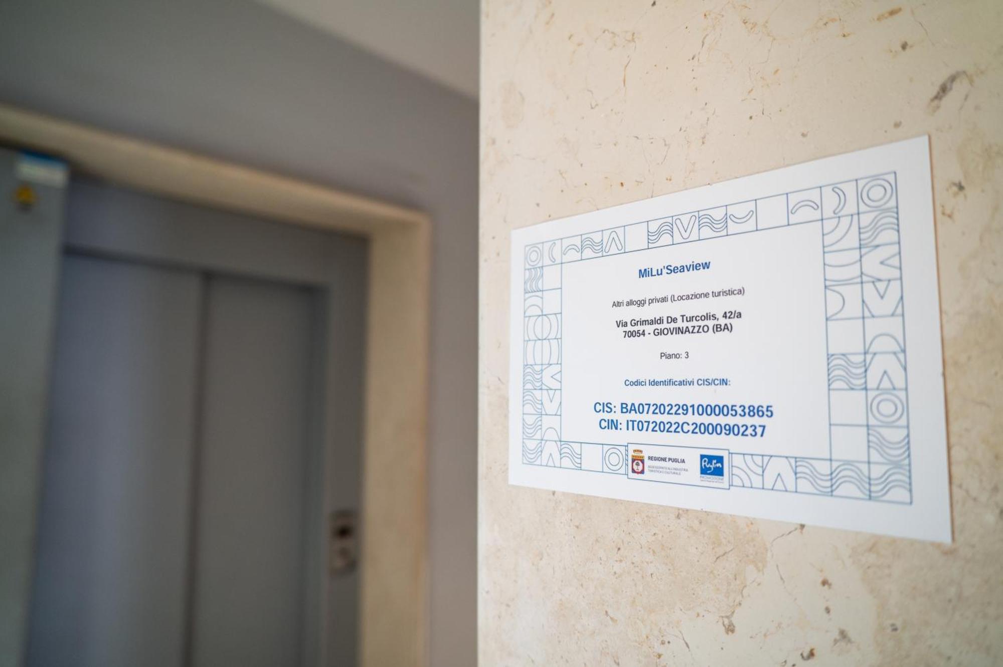 Apartament Milu'Seaview Ampia Casa Vista Mare Giovinazzo Zewnętrze zdjęcie